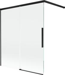 Mexen Rox 2-szárnyú kádparaván, 140 x 150 cm, átlátszó, fekete - 8C9-140-003-70-00 (8C9-140-003-70-00)