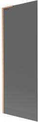 Mexen Next L fürdőkád paraván 1-szárnyú 70 x 150 cm, grafit, csiszolt réz - 895-070-000-03-40-65 (895-070-000-03-40-65)