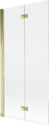 Mexen Mist 2-szárnyú, balos fürdőköpeny 90 x 150 cm, átlátszó, arany - 8A9-090-002-50-00-L (8A9-090-002-50-00-L)
