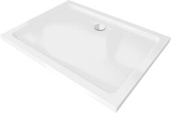Mexen Flat slim 130 x 100 cm-es téglalap alakú zuhanytálca, fehér, króm szifonnal - 40101013 (40101013)