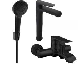 Mexen Pecos R40 fürdőkád szett, fekete - 72713R40-70 (72713R40-70)