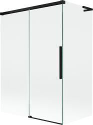 Mexen Rox L fürdőkád paraván, 2-szárnyú tolóajtós, 120 + 70 x 150 cm, átlátszó, fekete - 8C9L-120-070-70-00 (8C9L-120-070-70-00)