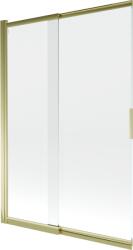 Mexen Fox kétszárnyas toló kádparaván 120 x 150 cm, átlátszó, arany - 891-120-002-50-00 (891-120-002-50-00)