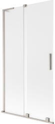Mexen Velar L kétszárnyú tolóajtós kádparaván 100 x 150 cm, zúzmarás, matt nikkel - 896-100-003-31-97 (896-100-003-31-97)