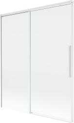 Mexen Rox 2-szárnyú, tolható fürdőszobai válaszfal, 140 x 150 cm, átlátszó, fehér - 8C9-140-001-20-00 (8C9-140-001-20-00)