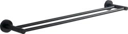 Mexen Remo dupla törölközőtartó, fekete - 7050725-70 (7050725-70)