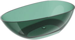 Mexen Glass szabadon álló átlátszó kád 170 x 85 cm, teal, krómozott dugó - 58061708511 (58061708511)