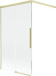 Mexen Rox kétszárnyú, eltolható, 100 x 150 cm-es zuhanyfal, átlátszó, arany szálcsiszolt - 8C9-100-003-55-00 (8C9-100-003-55-00)