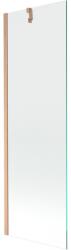 Mexen Next egyajtós fürdőszobai paraván 60 x 150 cm, átlátszó, kefélt réz - 895-060-000-00-00-65 (895-060-000-00-00-65)