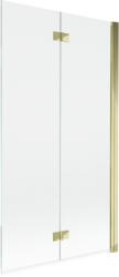 Mexen Mist kétrészes jobbos zuhanyfal 100 x 150 cm, átlátszó, arany - 8A9-100-002-50-00-P (8A9-100-002-50-00-P)