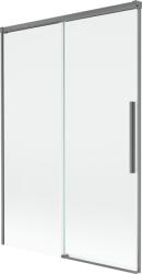 Mexen Rox Mexen Rox 2-szárnyas, széthúzható fürdőkád paraván 120 x 150 cm, átlátszó, gun metal - 8C9-120-001-95-00 (8C9-120-001-95-00)