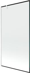 Mexen Next egyszárnyú fürdőszobai válaszfal 100 x 150 cm, fekete keret, fehér - 895-100-000-00-70-20 (895-100-000-00-70-20)