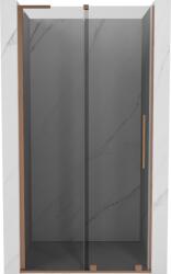 Mexen Velar L tolóajtók zuhanyzóhoz, 90 cm, grafit, csiszolt réz - 871-090-003-41-65 (871-090-003-41-65)