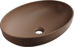 Mexen Cornelia 50 x 37 cm-es fali mosdókagyló, matt barna - 21885068 (21885068)