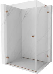 Mexen Lunar-B nyitható bal oldali zuhanykabin 75 x 70 cm, átlátszó, rózsaarany - 832-075-070-60-00-L (832-075-070-60-00-L)