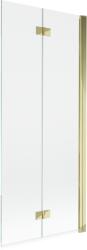 Mexen Mist 2-szárnyú jobb oldali kádparaván 80 x 150 cm, átlátszó, arany - 8A9-080-002-50-00-P (8A9-080-002-50-00-P)
