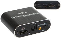  Convertor extractor TOSLINK HDMI la HDMI+audio cu adaptor de alimentare (91-203-)