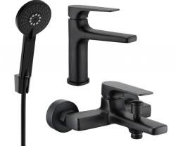 Mexen Lynx R40 fürdőkád készlet, fekete - 745903R40-70 (745903R40-70)