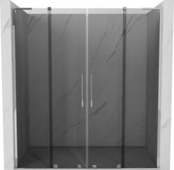 Mexen Velar L Duo tolózuhanyajtó 180 cm, grafit, króm - 871-180-003-42-01 (871-180-003-42-01)