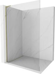 Mexen Kioto L zuhanyfal Walk-in 50 x 200 cm, átlátszó, arany - 800-050-103-50-00 (800-050-103-50-00)