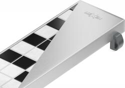 Mexen Flat M13, 2 az 1-ben fedőlemez vonalmenti vízelvezetőhöz, 50 cm, inox - 1019050 (1019050)