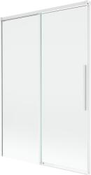 Mexen Rox kétszárnyú toló fürdőszobai paraván 120 x 150 cm, átlátszó, fehér - 8C9-120-001-20-00 (8C9-120-001-20-00)