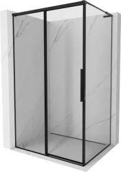 Mexen Rox L tolóajtós zuhanykabin balos 105 x 70 cm, fekete keret, fekete - 8C2L-105-070-70-70-L (8C2L-105-070-70-70-L)