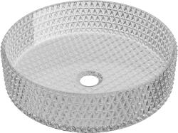 Mexen Aura üveg mosdókagyló pultra helyezhető 39 x 39 cm, szürke - 24013966 (24013966)