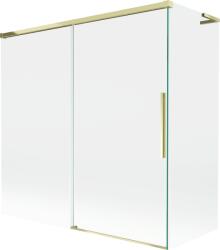 Mexen Rox L 2 szárnyú, toló fürdőkád paraván 160 + 80 x 150 cm, átlátszó, arany - 8C9L-160-080-50-00 (8C9L-160-080-50-00)