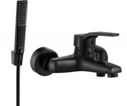 Mexen Caro R72 fürdőkád csaptelep zuhanyszettel, fekete - 74663R72-70 (74663R72-70)