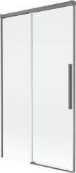 Mexen Rox kétszárnyú csúsztatható fürdőkád paraván, 100 x 150 cm, átlátszó, gun metal - 8C9-100-001-95-00 (8C9-100-001-95-00)