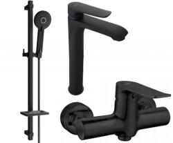 Mexen Pecos DQ40 zuhanykészlet, fekete - 72714DQ40-70 (72714DQ40-70)