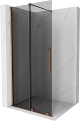 Mexen Velar toló zuhanyfal Walk-in 120 x 200 cm, grafit 8 mm, rózsaszín arany - 871-120-000-43-60 (871-120-000-43-60)