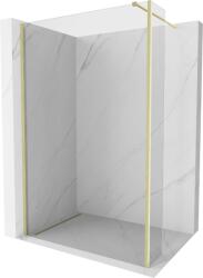 Mexen Kioto zuhanyfal Walk-in 145 x 40 cm, átlátszó, arany kefélt - 800-145-212-55-00-040 (800-145-212-55-00-040)