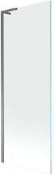 Mexen Next L fürdőkádparaván 1-szárnyas 70 x 150 cm, átlátszó, gun metal - 895-070-000-03-00-95 (895-070-000-03-00-95)