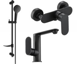 Mexen Milo DF05 zuhanyszett, fekete - 713054DF05-70 (713054DF05-70)