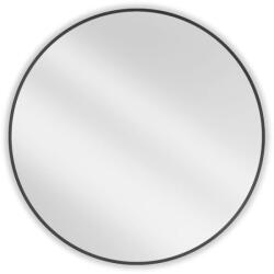 Mexen Loft kerek fürdőszobai tükör 95 cm, fekete keret - 9850-095-095-000-70 (9850-095-095-000-70)