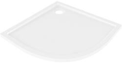 Mexen Flow félköríves slim zuhanytálca 80 x 80 cm, fehér fényes - 46Q108080 (46Q108080)