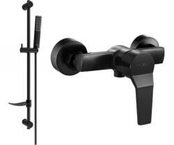 Mexen Caro DF72 zuhanycsaptelep zuhanykészlettel, fekete - 74664DF72-70 (74664DF72-70)