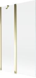 Mexen Mist 2-szárnyú fürdőszobai paraván 110 x 150 cm, átlátszó, arany - 8A9-110-011-50-00 (8A9-110-011-50-00)