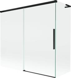 Mexen Rox L 2-szárnyú toló kádparaván 170 + 75 x 150 cm, átlátszó, fekete - 8C9L-170-075-70-00 (8C9L-170-075-70-00)