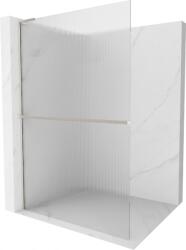 Mexen Kioto+ L zuhanyfal polccal Walk-in 70 x 200 cm, csíkokkal, sörtézett nikkel - 800-070-123-97-09 (800-070-123-97-09)
