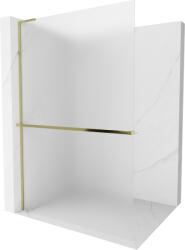 Mexen Kioto+ L zuhanyfal polccal Walk-in 70 x 200 cm, dér, arany - 800-070-123-50-30 (800-070-123-50-30)
