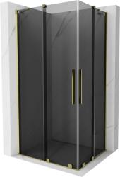 Mexen Velar Duo tolóajtós zuhanykabin 100 x 90 cm, grafit, arany - 871-100-090-42-50 (871-100-090-42-50)