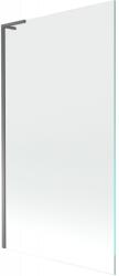 Mexen Next L fürdőkád paraván 1-szárnyú 100 x 150 cm, átlátszó, gun metal - 895-100-000-03-00-95 (895-100-000-03-00-95)