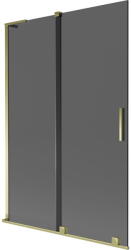 Mexen Velar L fürdőkád-paraván, 2-szárnyas tolóajtós, 120 x 150 cm, grafit, arany - 896-120-003-41-50 (896-120-003-41-50)