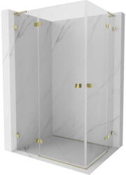 Mexen Lunar L Duo nyíló zuhanykabin bal 105 x 80 cm, átlátszó, arany - 834L-105L-080P-50-00 (834L-105L-080P-50-00)