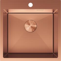 Mexen Solix rozsdamentes acél mosogató, egymedencés, 500 x 500 mm, réz - 6407501000-65 (6407501000-65)