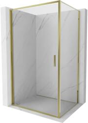 Mexen Exo nyíló zuhanykabin 85 x 80 cm, átlátszó, arany - 817-085-080-50-00 (817-085-080-50-00)