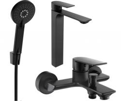 Mexen Alexa R40 fürdőkád készlet, fekete - 71213R40-70 (71213R40-70)